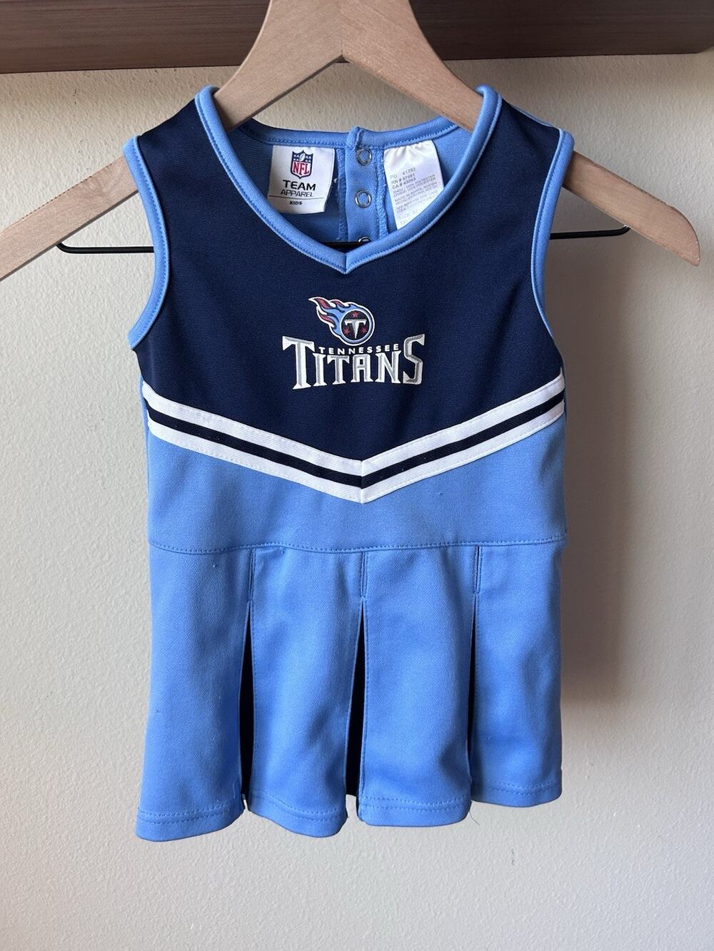 NFL Team Apparel Tennessee Titans NFL Girls Cheerleader Dress 3T Blue Navy
